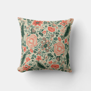 coussin coussin à motif floral