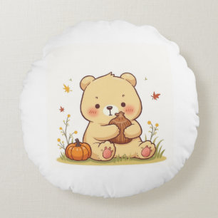 Coussin coussin à ours en peluche