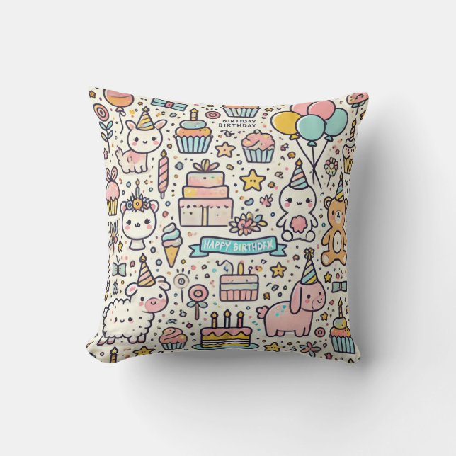 Coussin coussin anniversaire (Recto)