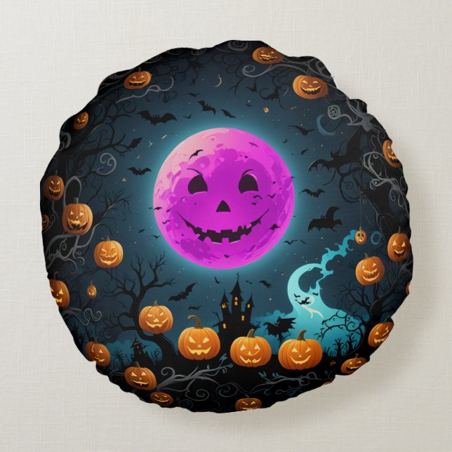 coussin coussin arrondi halloween (Dos)