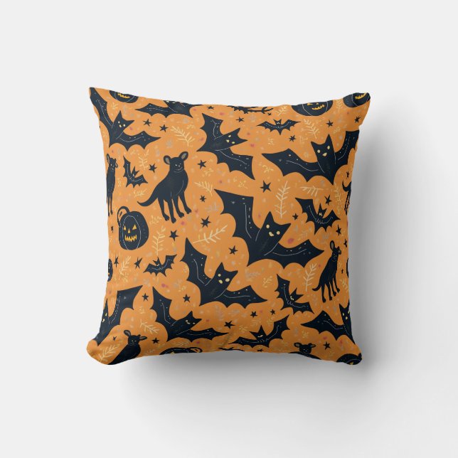 coussin coussin avec motif halloween (Recto)