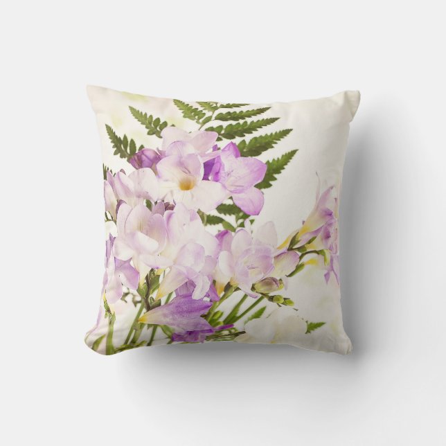 Coussin Coussin, belles fleurs, décor à la maison (Recto)