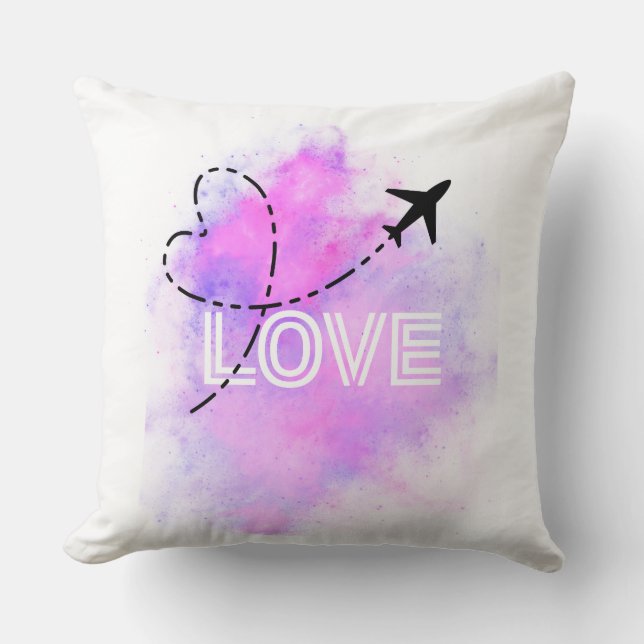 Coussin "Coussin d'avion Galaxy Love" (Recto)