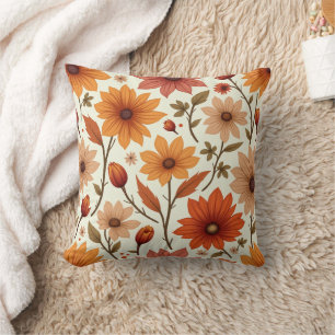 Coussin coussin de fleurs d'automne
