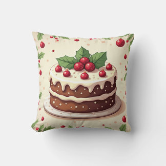 coussin coussin de gâteau de noël