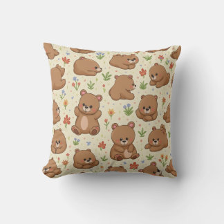 Coussin coussin de l'ours en peluche
