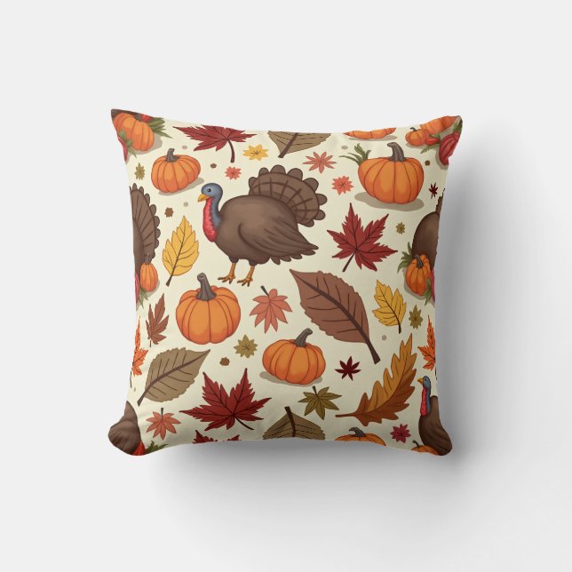 Coussin coussin de Thanksgiving (Modifier) (Recto)