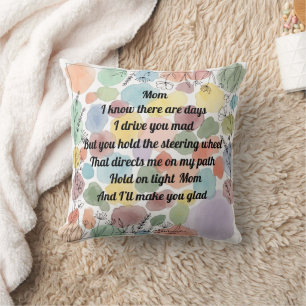 Coussin "Coussin décoratif avec poème pour la fête des Mèr