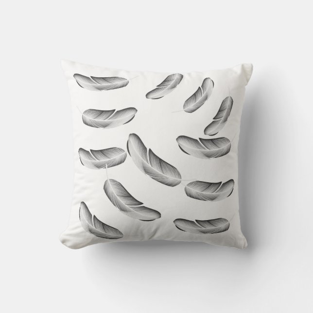 Coussin "Coussin décoratif en cuir noir" (Recto)