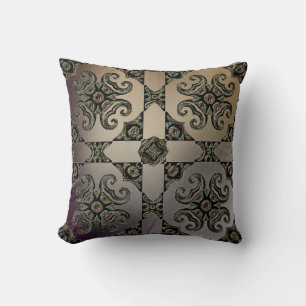 Coussin Coussin-Design Solaire Aztèque Métallique 1