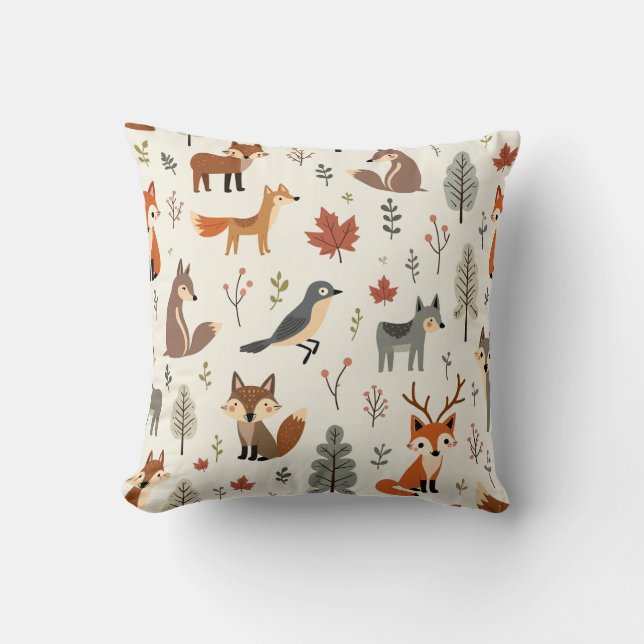 Coussin coussin d'oiseaux joueurs (Recto)