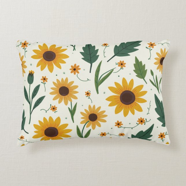 coussin coussin fleuri (Devant)
