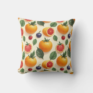Coussin coussin motif à fruits
