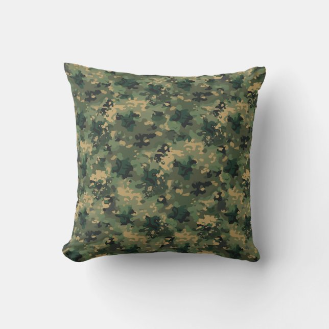 Coussin coussin motif Camouflage (Recto)