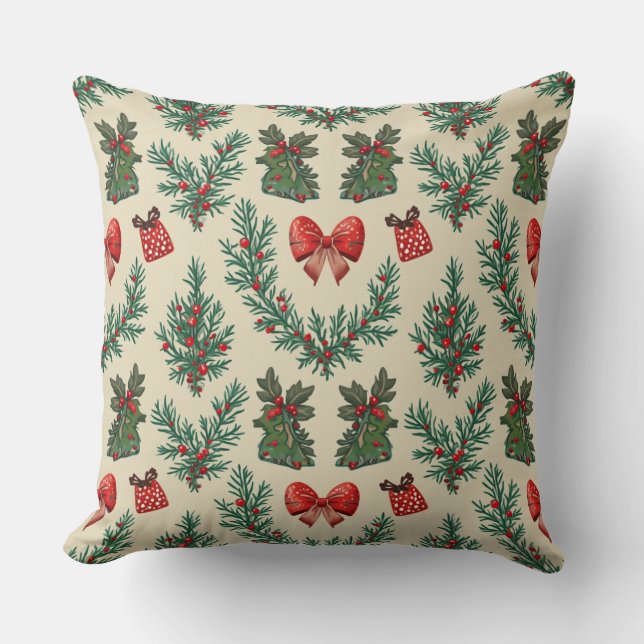Coussin coussin motif de Noël (Recto)