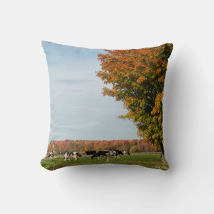 Coussin Coussin, photo de vaches avec arbre