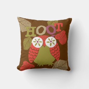 Coussin Coussin Red Hoot Owl