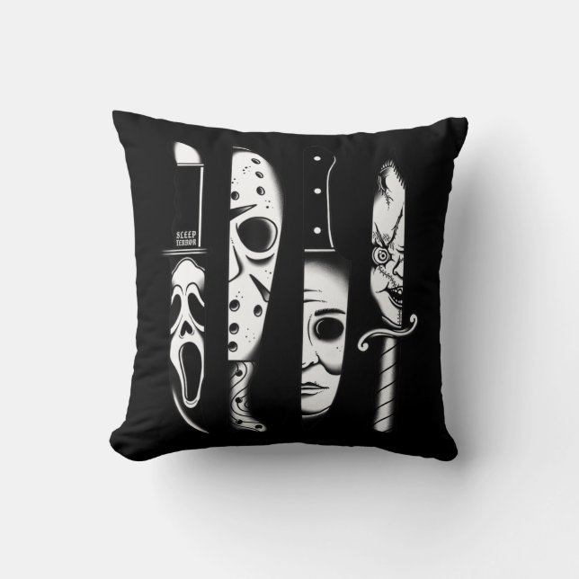 Coussin Couteaux film d'horreur vendredi Halloween Horreur (Recto)