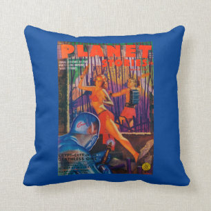 Coussin Couverture de magazine d'histoires de planète 3