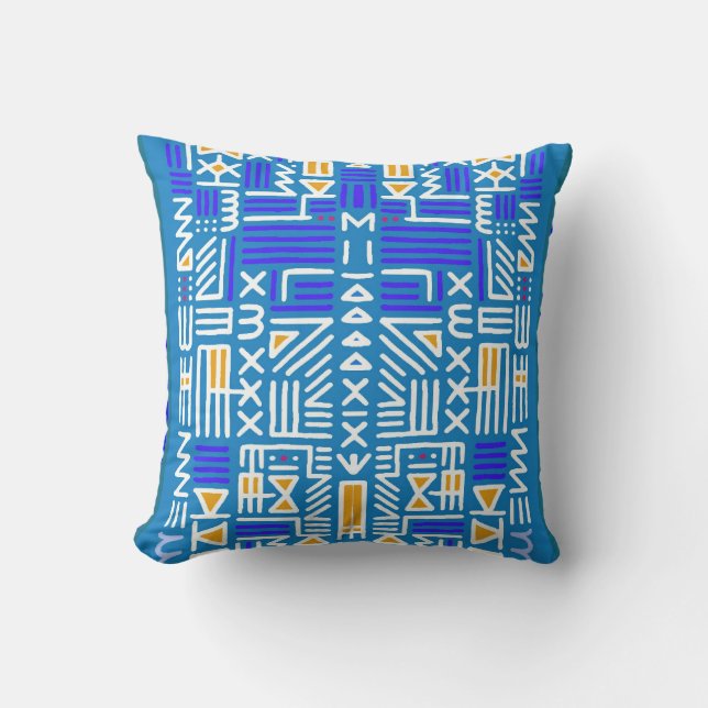 Coussin Couverture de style bleu (Recto)