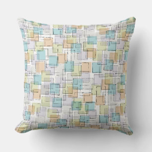 Coussin Couverture en blocs de construction aqua