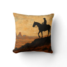Couverture jetée Mixed Media Lone Rider - Tissu te