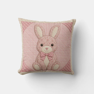 Coussin Couverture Lapin Rose