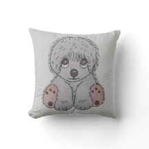 Couvre-coussin Chien Chien Mignonne