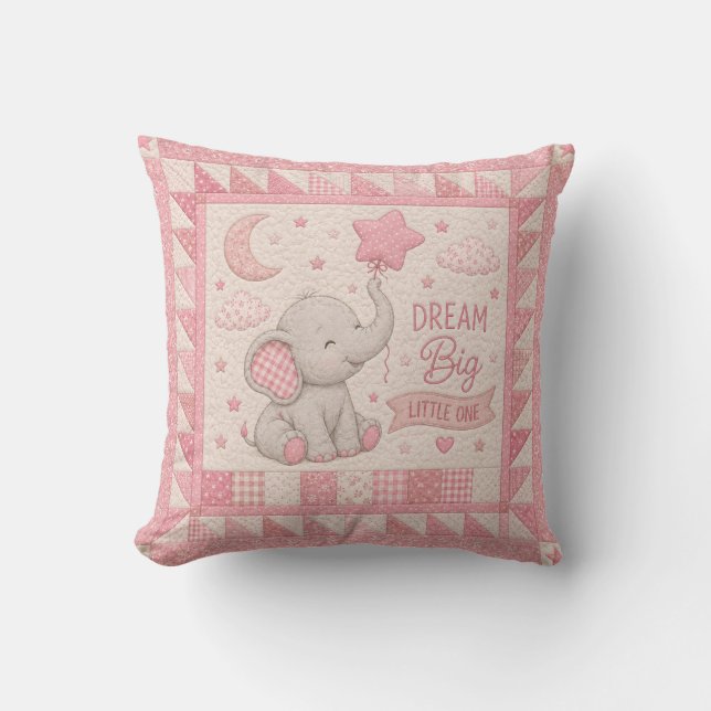 Coussin Couvre-lit éléphant Rêve Grand (Recto)