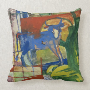 Coussin Cow bleue, 1914 (tempera sur le papier)