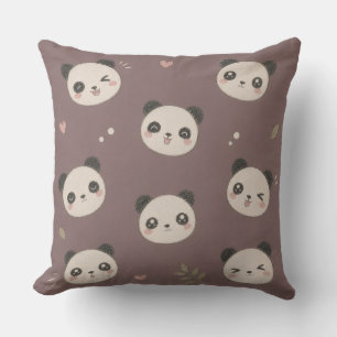 Coussin Cozy Purple Panda