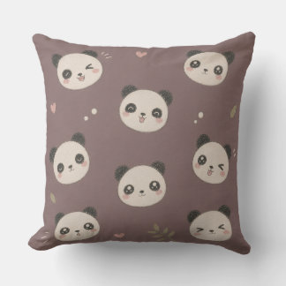 Coussin Cozy Purple Panda