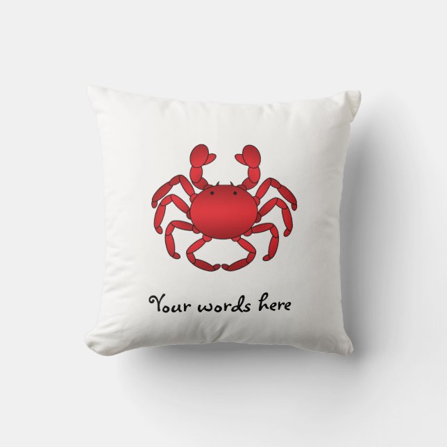 Coussin Crabe rouge (Recto)