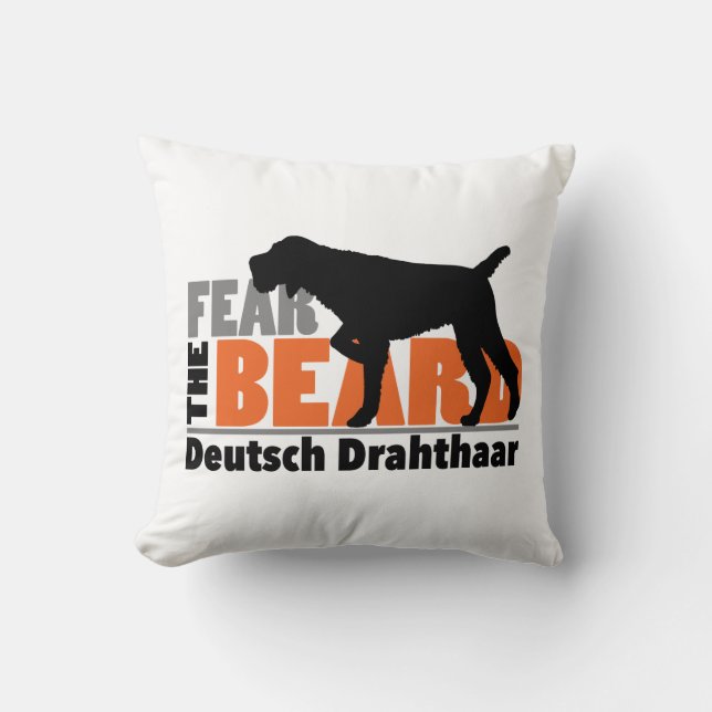 Coussin Craindre la barbe - Deutsch Drahthaar (Recto)