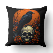 Crâne avec Rose & Crow Sweatshirt gothique