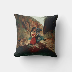 Coussin Crâne de dragon Abstrait Occulte Cuisine foncée AI