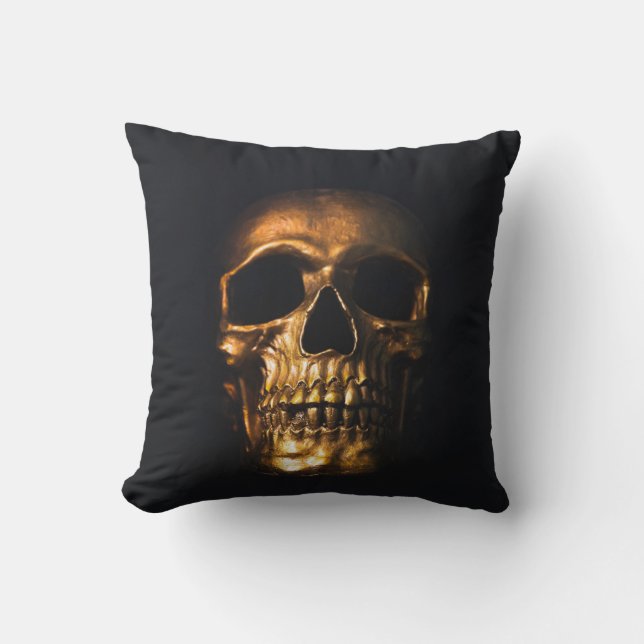 Coussin Crâne d'or (Recto)