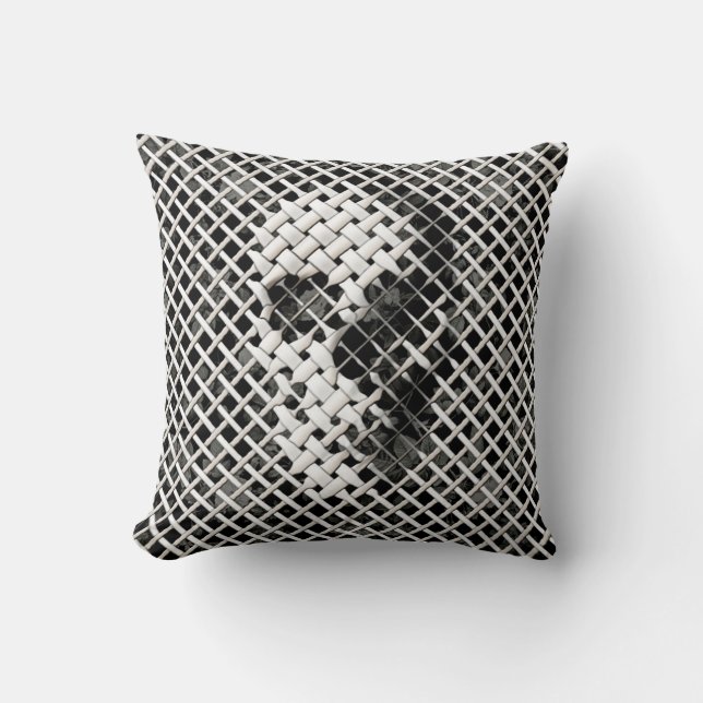 Coussin Crâne en osier (Recto)