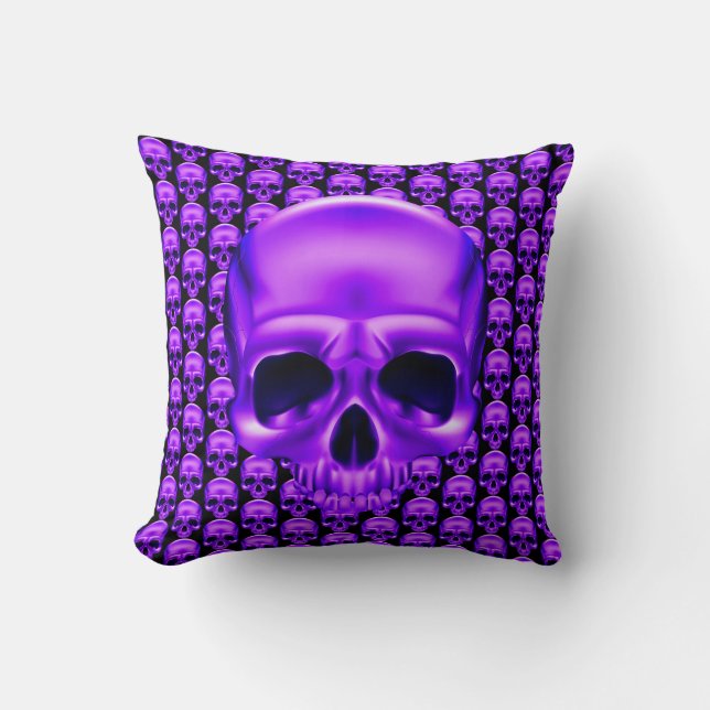 Coussin Crâne pourpre (Recto)