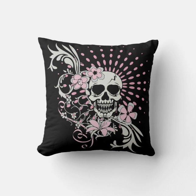 Coussin Crâne vintage (Recto)