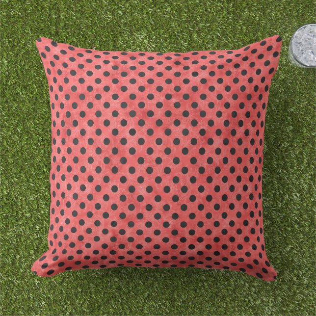 Coussin Crânes rouges et séries tournesol 4 (Herbe)