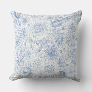 Coussin Crayon de couleur floral