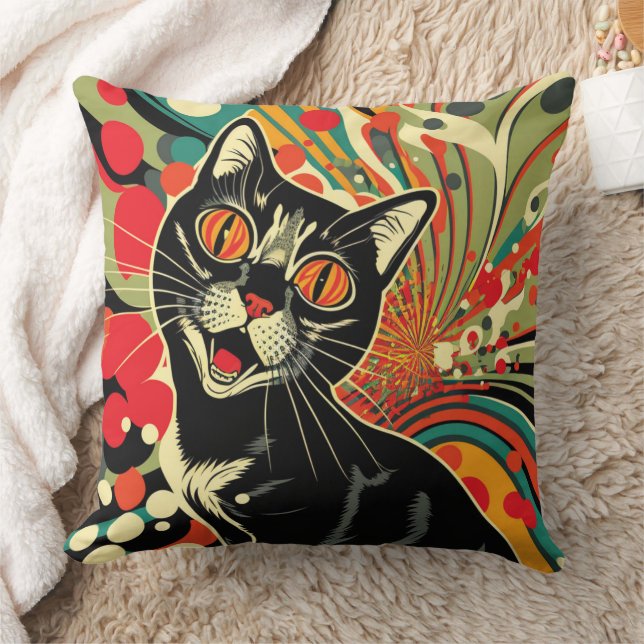 Coussin Crazy Cat (Couverture)