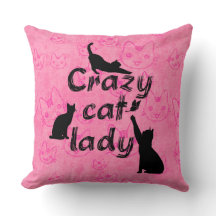 Crazy Chat Lady mignonette petites kitties Motif E