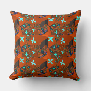 Coussin Crazy Quilt - Fractal Abstract Design