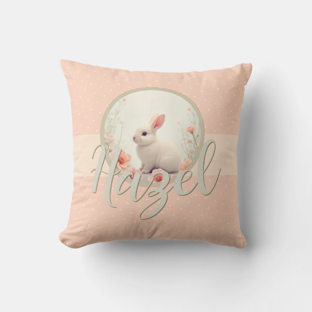 Coussin Creamy White Bunny (Recto)