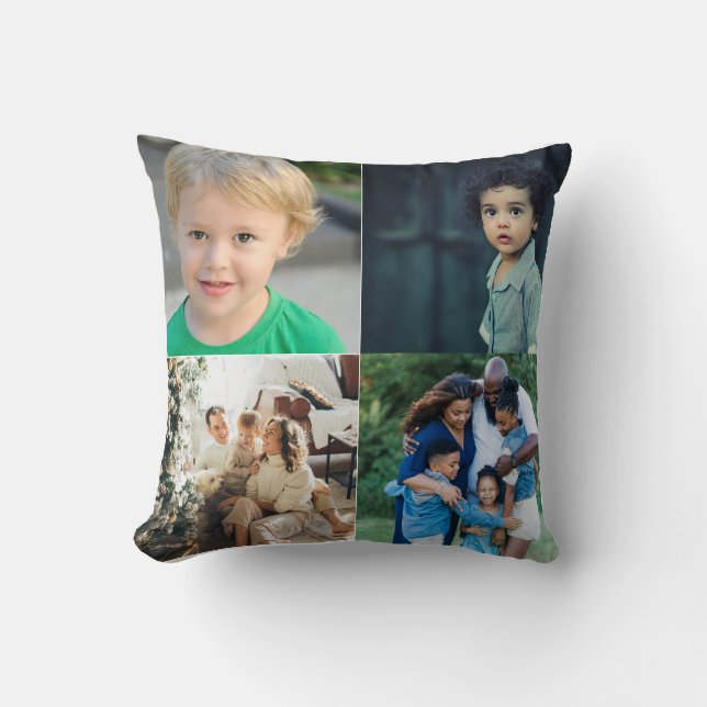 Coussin Create Your Own 4 Photo Collage (Recto)