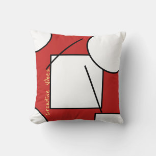 Coussin Créatif d'Art Abstrait Vibes
