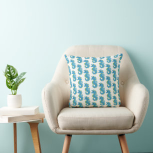 Coussin Créature marine mignonne - Bébé hippocampe