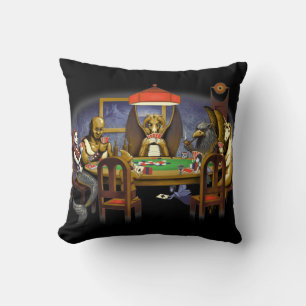 Coussin Créatures Mythiques Jouer Au Poker